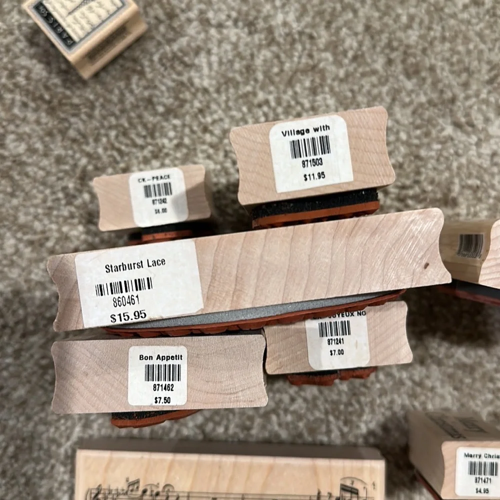 Collection of Paper Source Rubber Stamps
